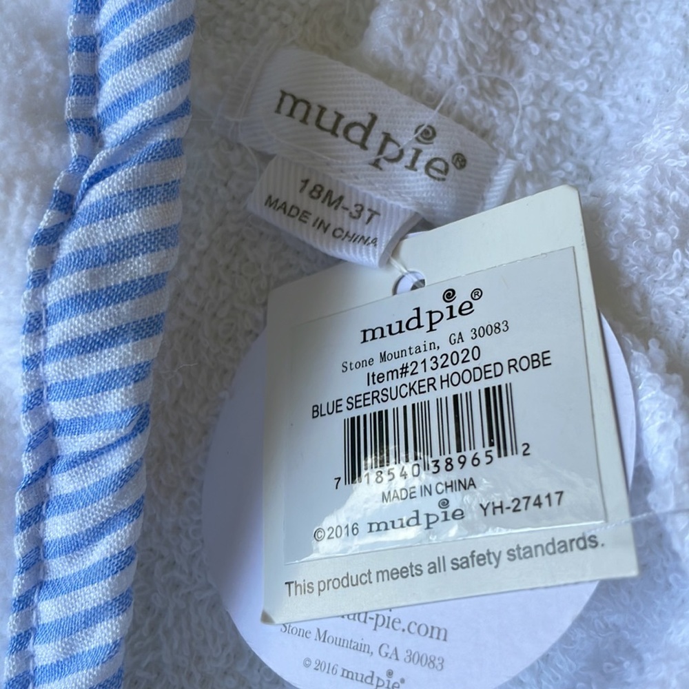 NWT Mudpie kids robe size 18M-3T - Picture 3 of 7